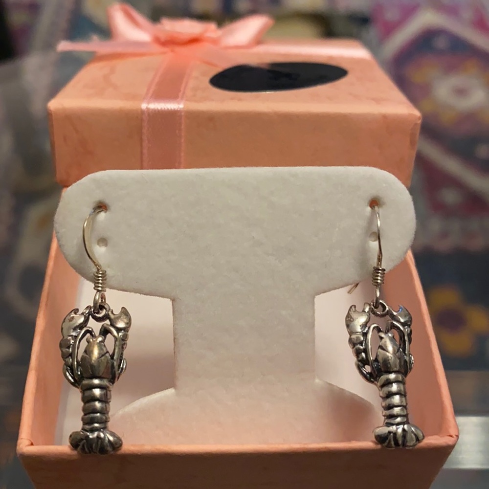 Sterling Silver Crawfish Earring